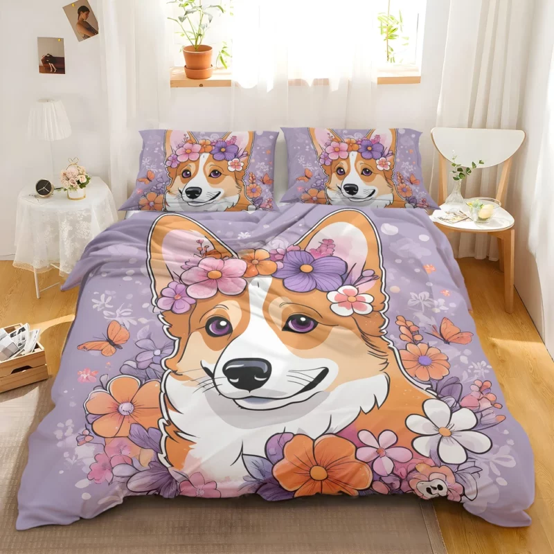 Welsh Corgi Majesty Loyal Companion Dog Bedding Set 2