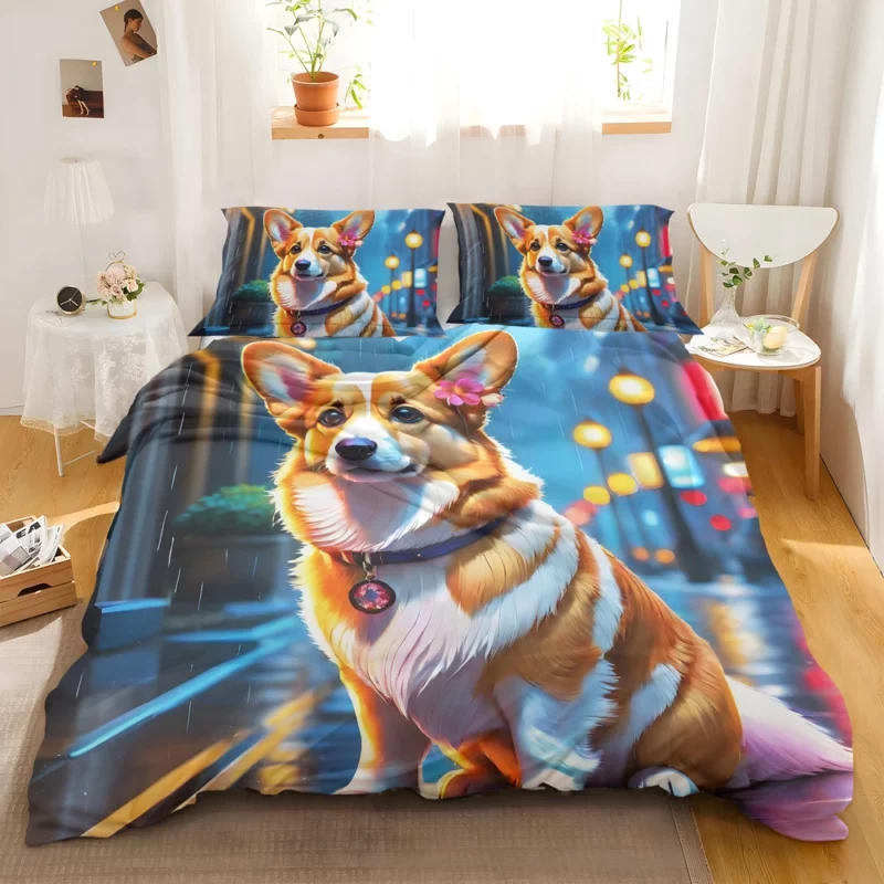 Welsh Elegance Corgi Dog Breed Bedding Set 2