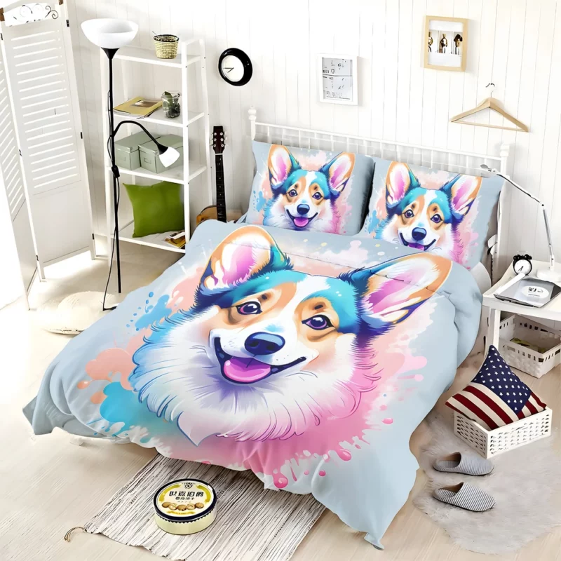 Welsh Joy Playful Welsh Corgi Companion Bedding Set