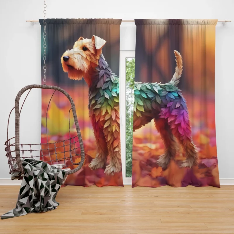 Welsh Terrier Spirited and Loyal Companion Curtain