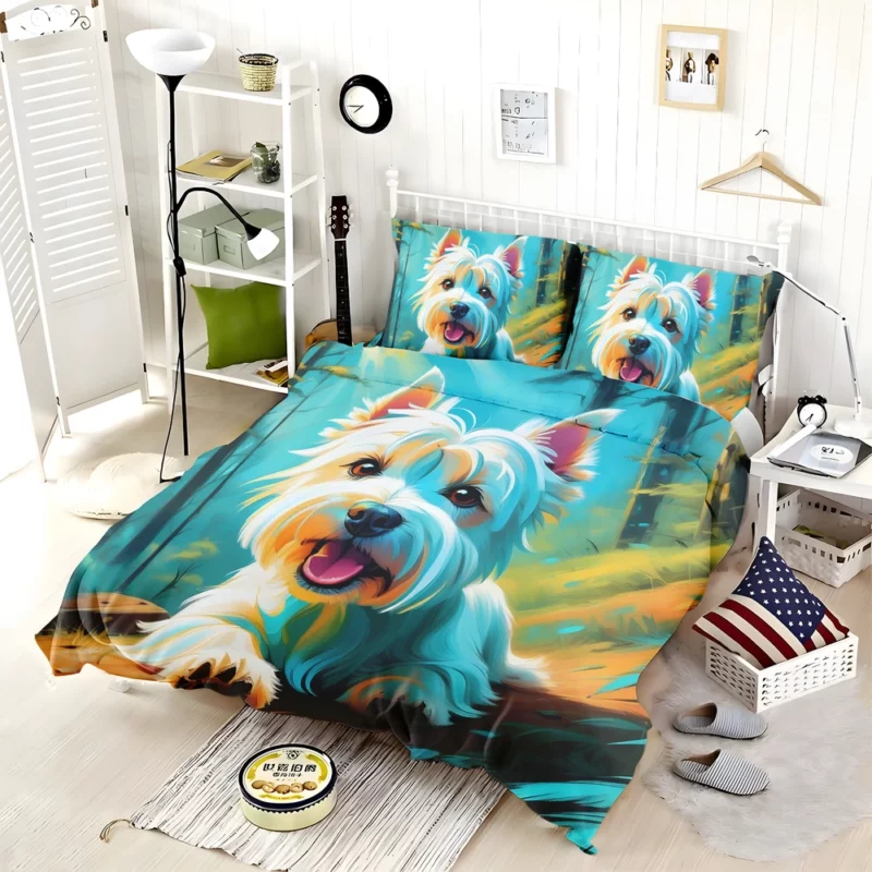 Westie Perfection Devoted Dog Bedding Set