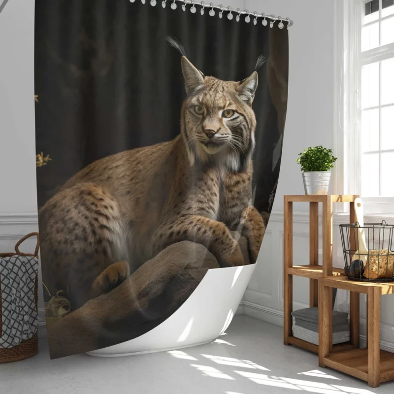 Wild Lynx Photo Shower Curtain