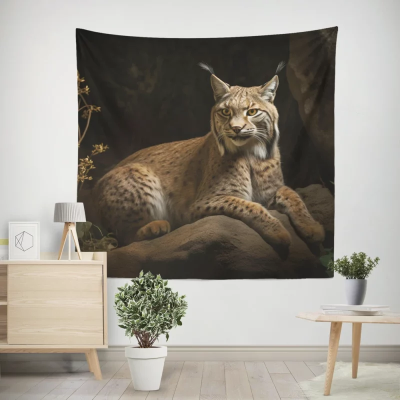 Wild Lynx Photo Wall Tapestry