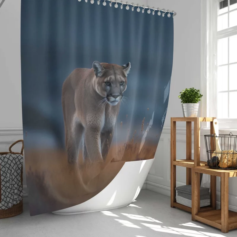 Wild Puma Photo Shower Curtain