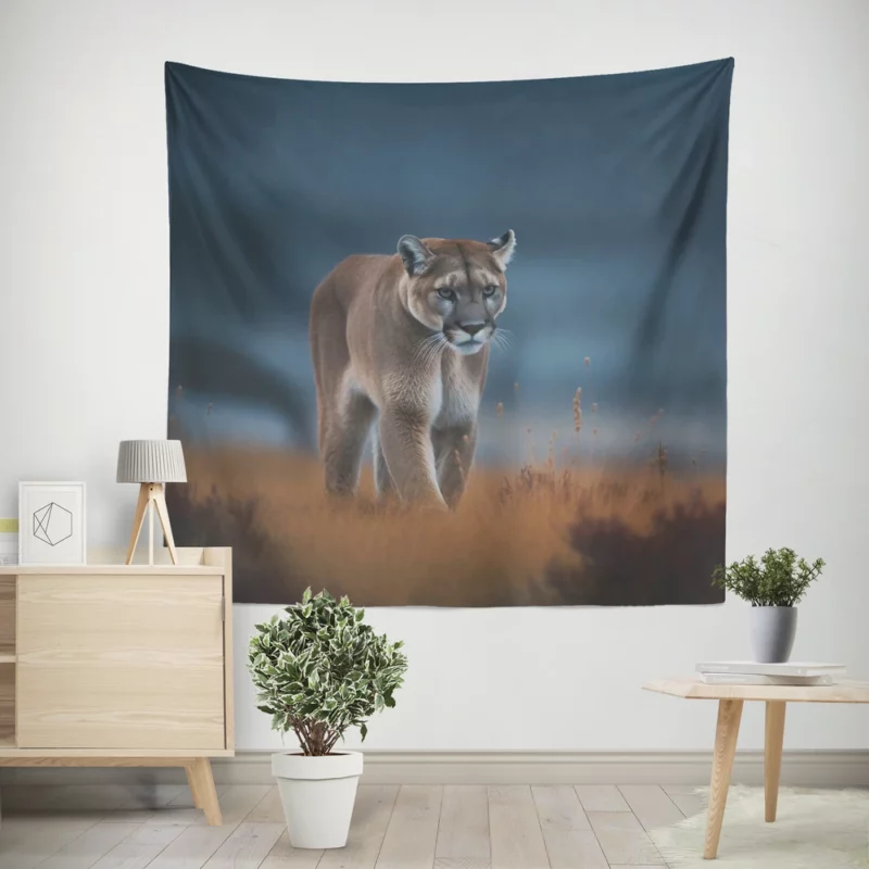 Wild Puma Photo Wall Tapestry