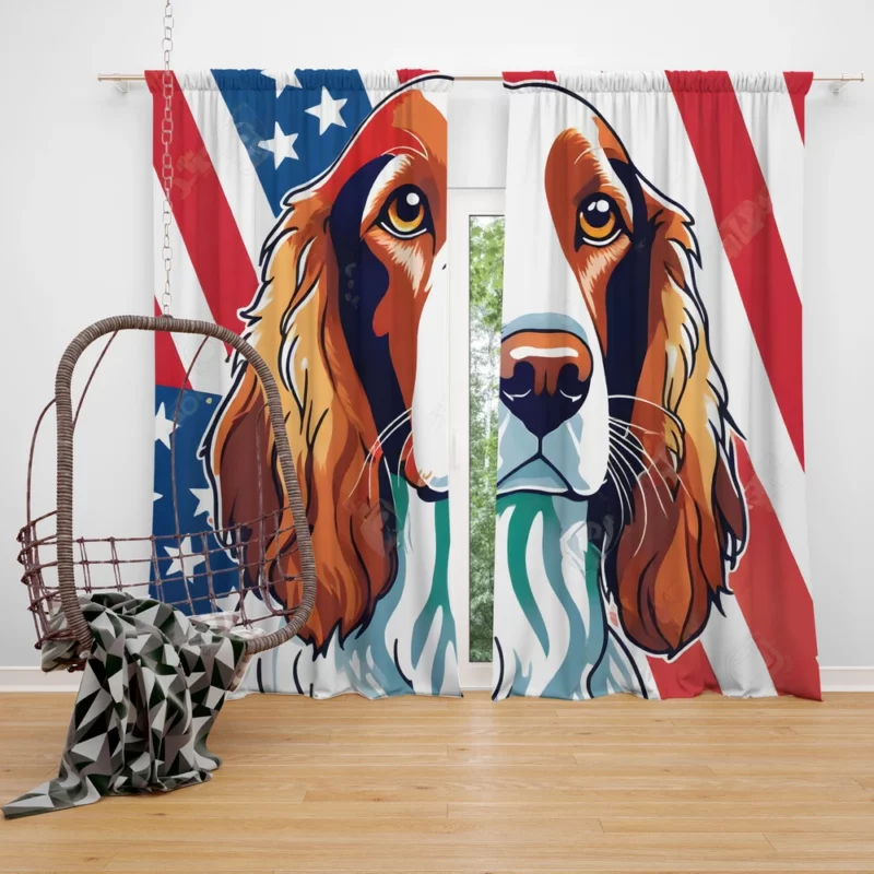 Wonderful Welsh Springer Spaniel Dog Breed Curtain