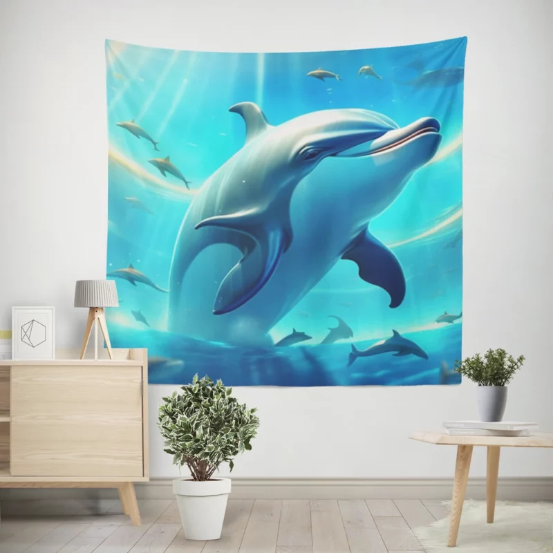 World Whale and Dolphin Day Wall Tapestry
