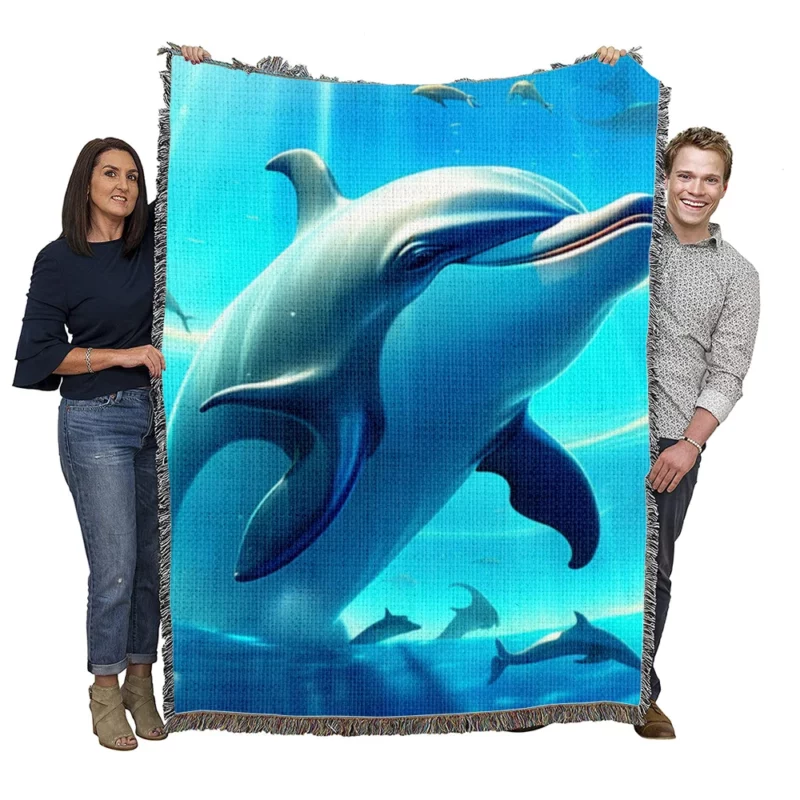 World Whale and Dolphin Day Woven Blanket