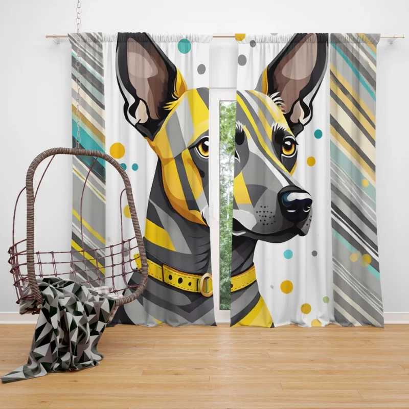 Xoloitzcuintli Perfection Devoted Dog Curtain