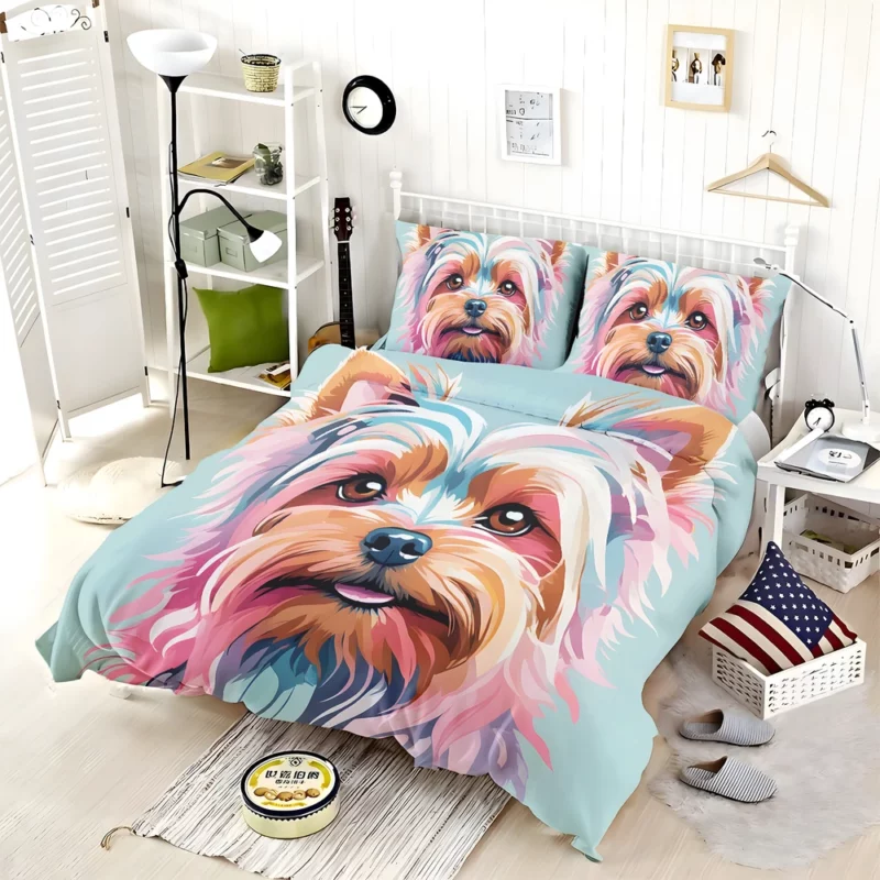 Yorkshire Terrier Elegant and Affectionate Bedding Set