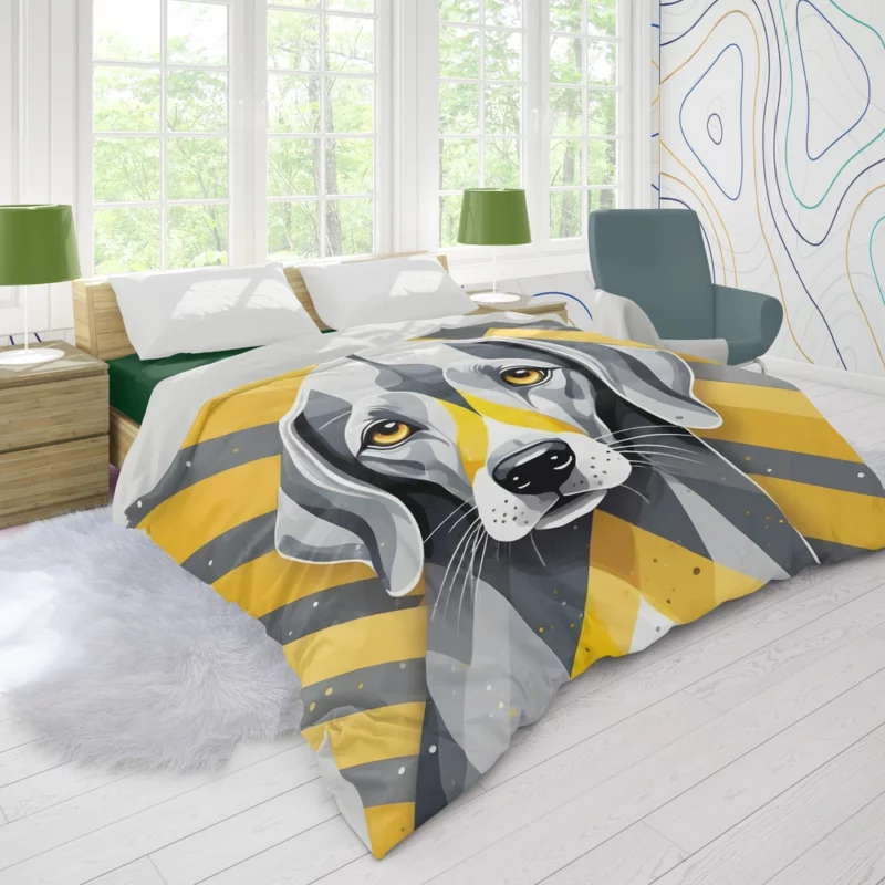 Adorable Azawakh Pup Dog Charm Duvet Cover