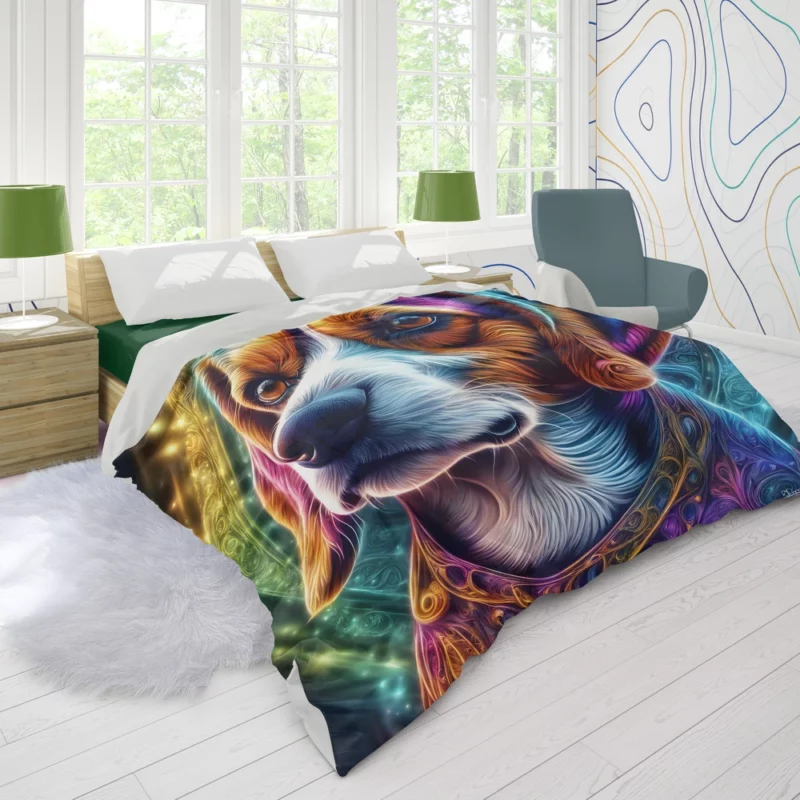 Adorable Beagle Pup Dog Charm Duvet Cover