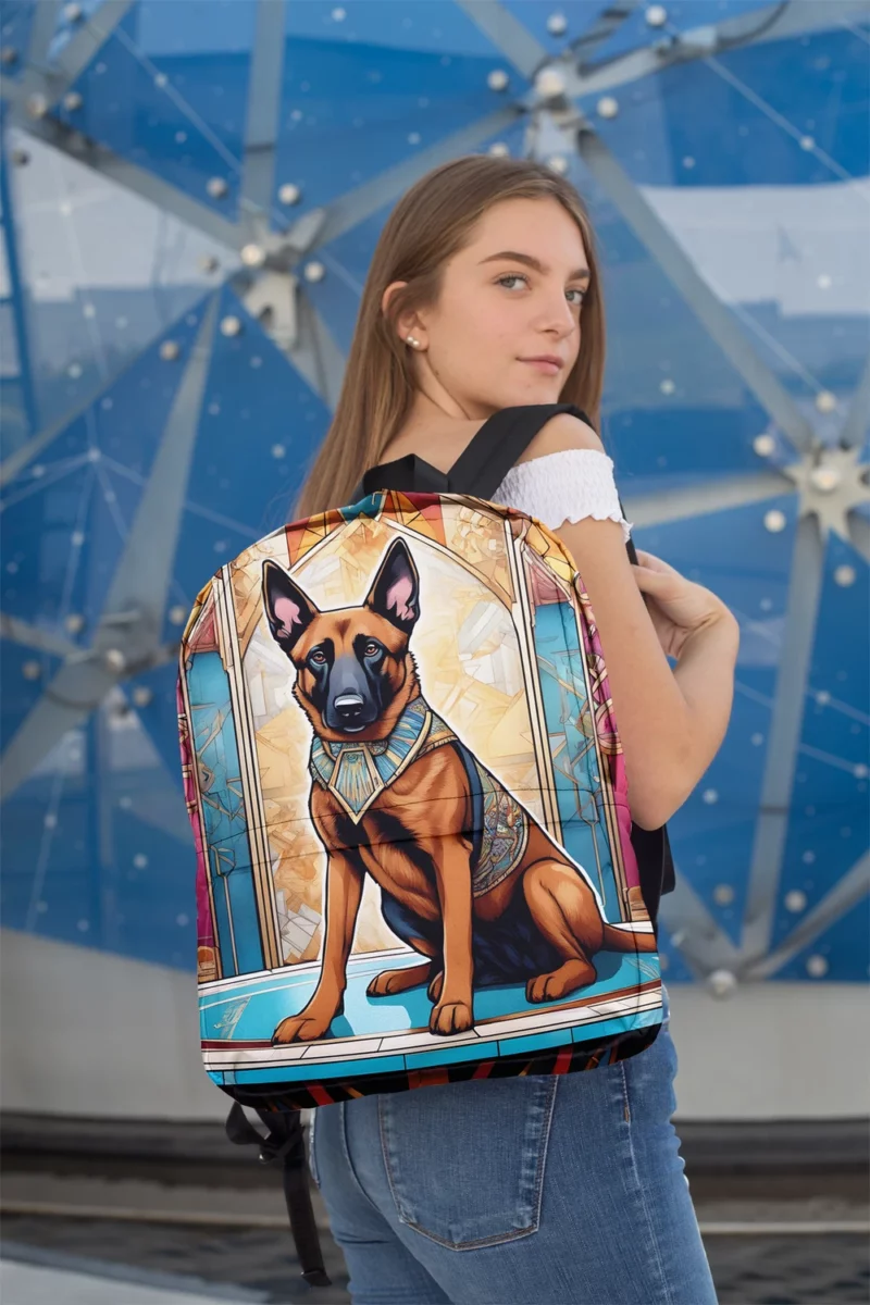 Adorable Belgian Malinois Pup Dog Charm Minimalist Backpack 2