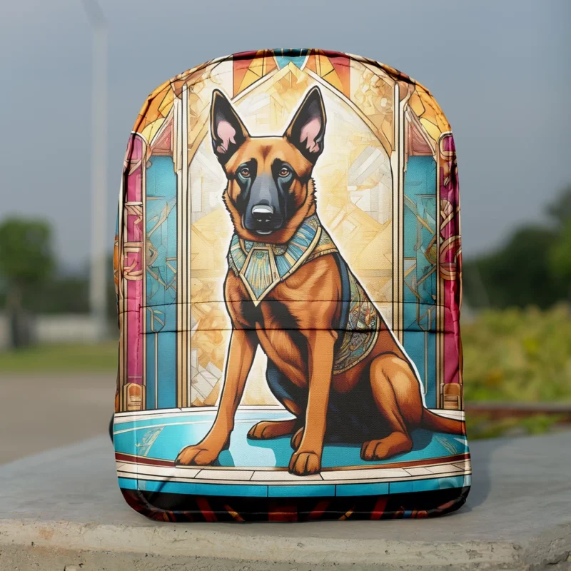 Adorable Belgian Malinois Pup Dog Charm Minimalist Backpack