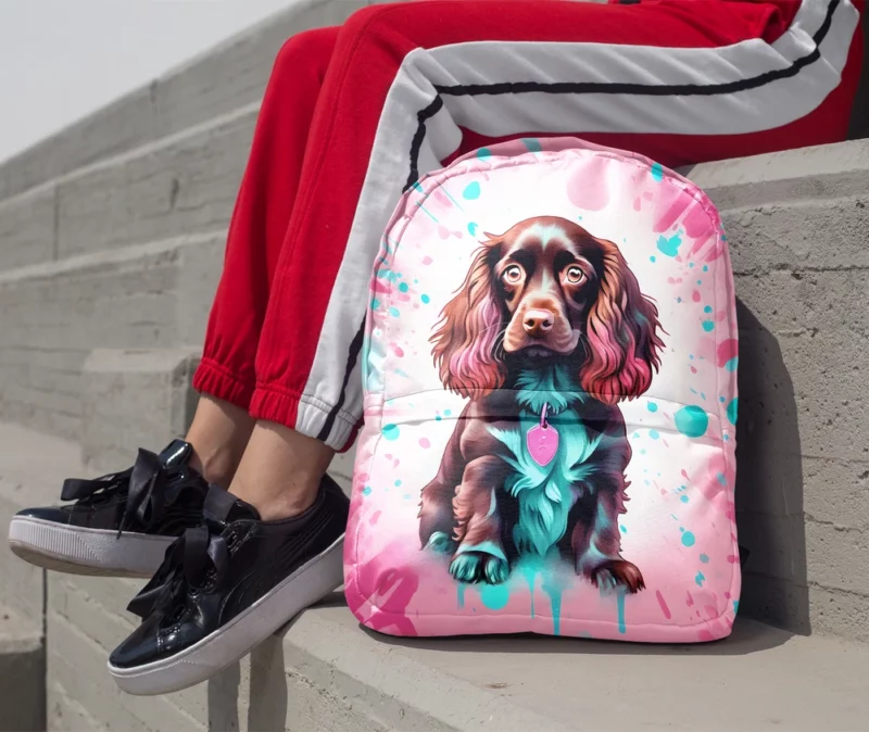 Adorable Boykin Spaniel Dog Charm Minimalist Backpack 1