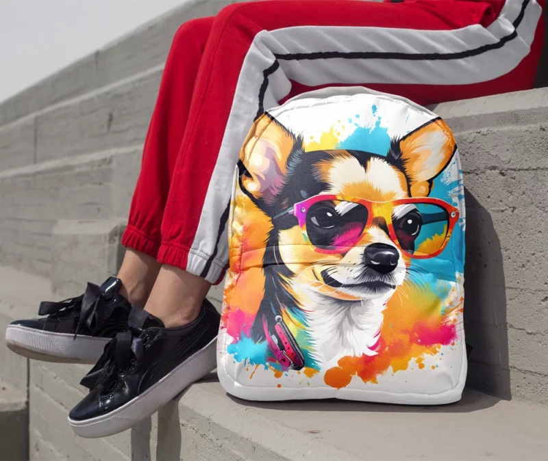 Adorable Chihuahua Love Teen Furry Friend Minimalist Backpack 1