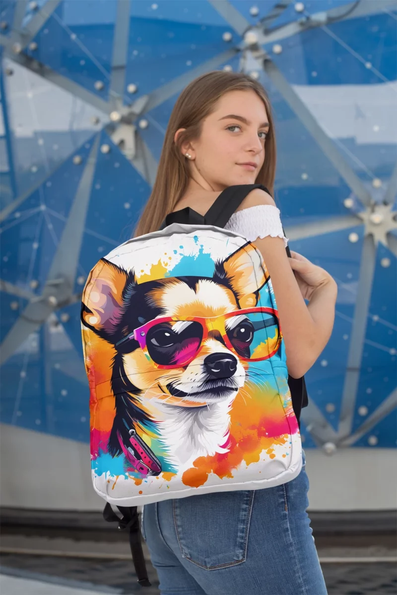 Adorable Chihuahua Love Teen Furry Friend Minimalist Backpack 2