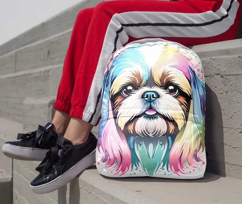 Adorable Shih Tzu Loyal Companion Minimalist Backpack 1