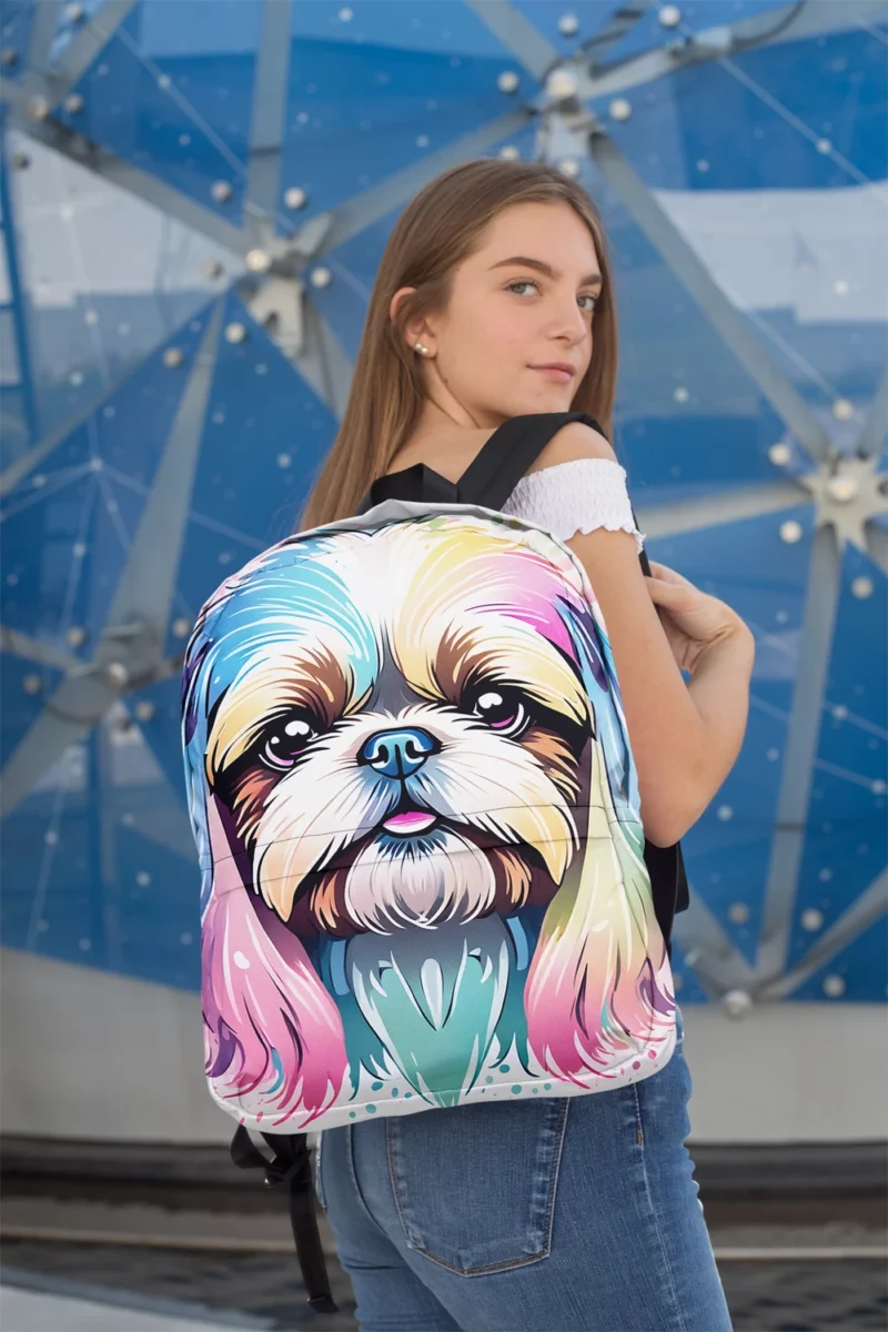 Adorable Shih Tzu Loyal Companion Minimalist Backpack 2