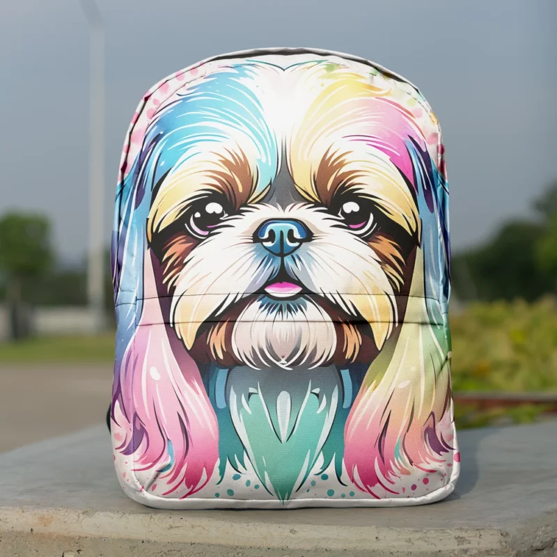 Adorable Shih Tzu Loyal Companion Minimalist Backpack