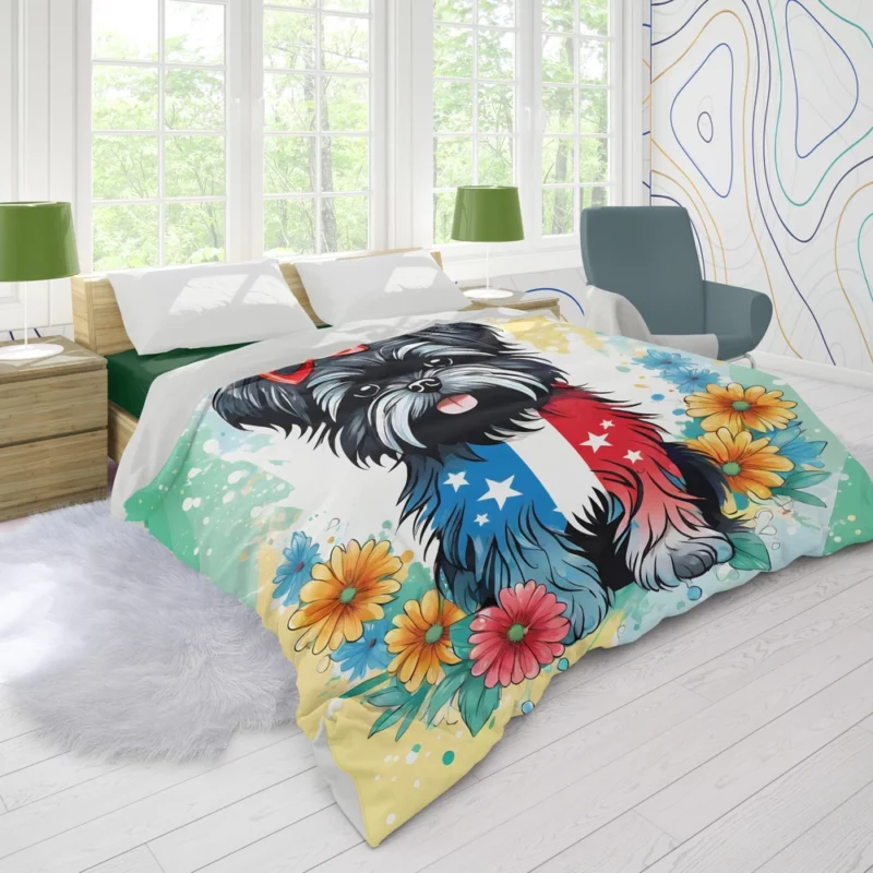 Affenpinscher Antics Dog Petite Duvet Cover