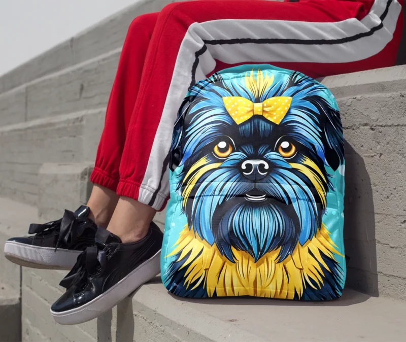 Affenpinscher Prowess Little Dog Wonders Minimalist Backpack 1