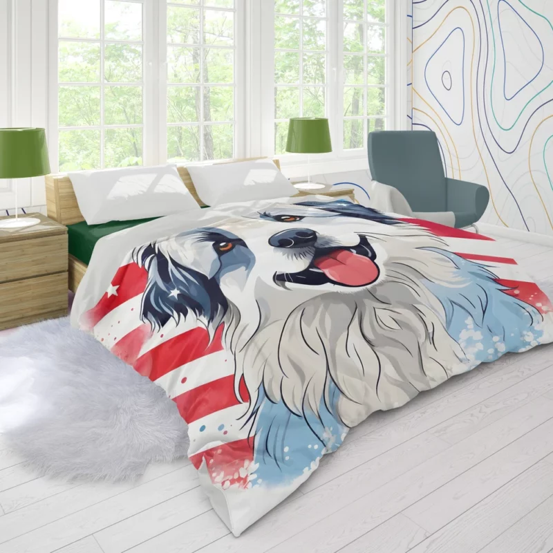 Agile Herder Pyrenean Shepherd Dog Duvet Cover