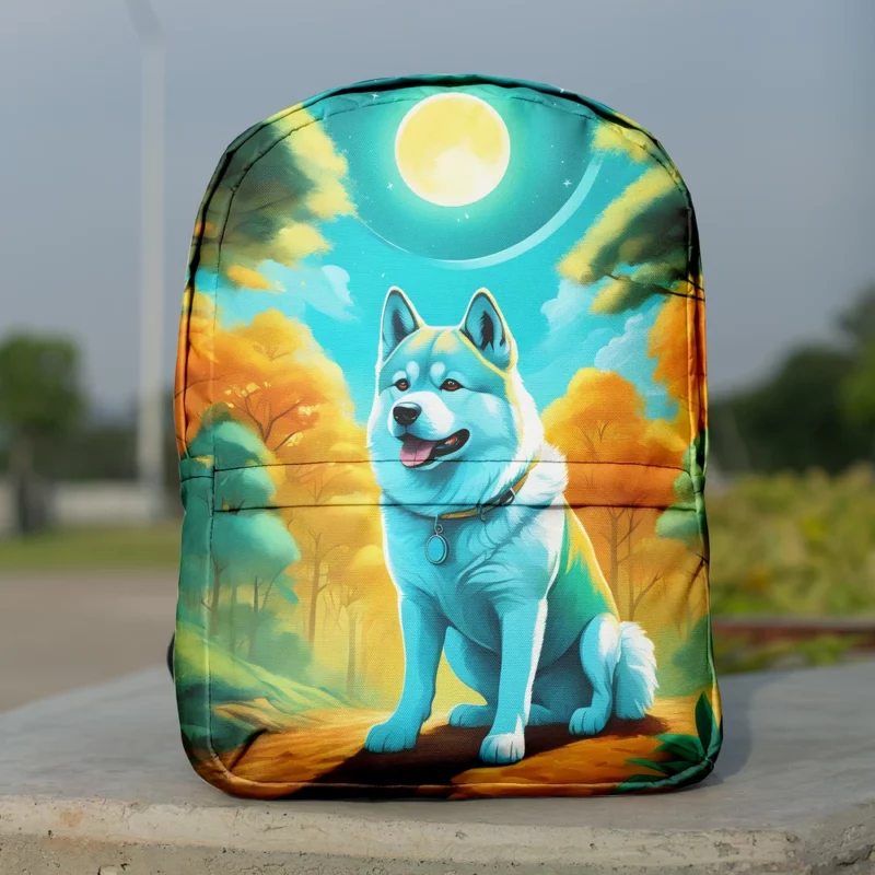 Akita Charm Dog Endearing Spirit Minimalist Backpack