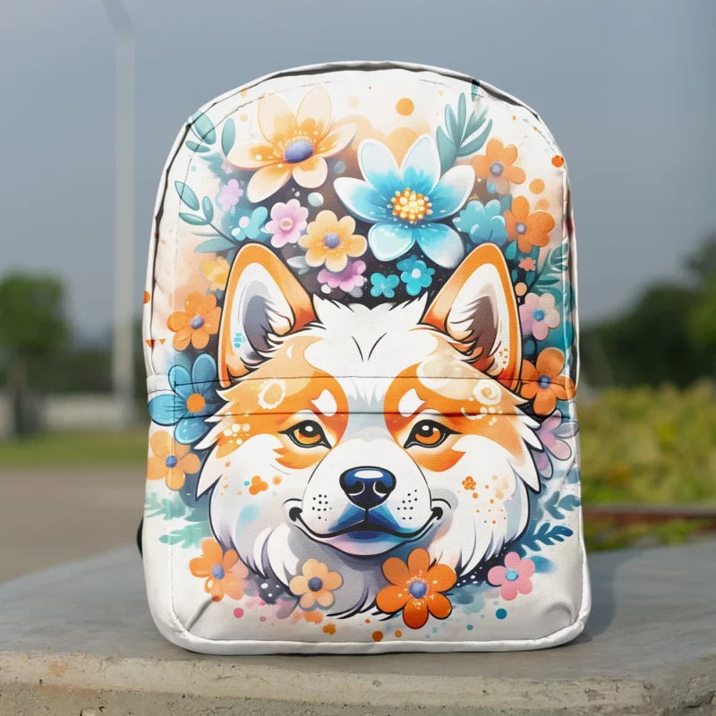 Akita Majesty Dog Noble Stature Minimalist Backpack