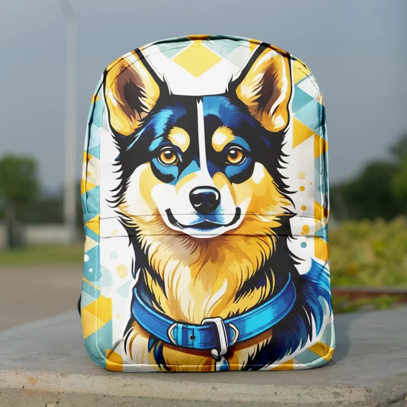 Alaskan Klee Kai Charm Dog Magic Minimalist Backpack