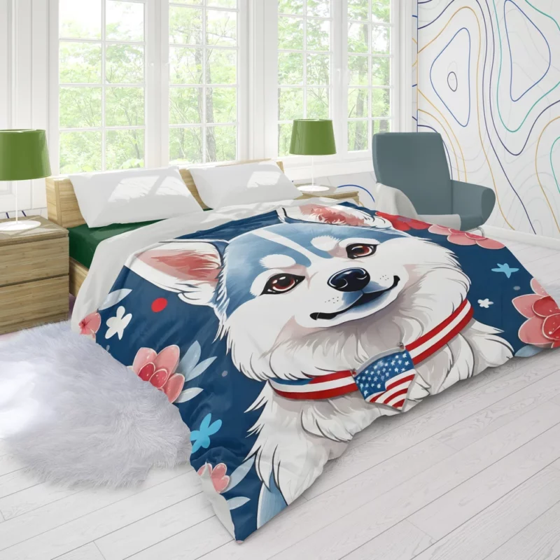 Alaskan Klee Kai Spirit Dog Adventure Duvet Cover