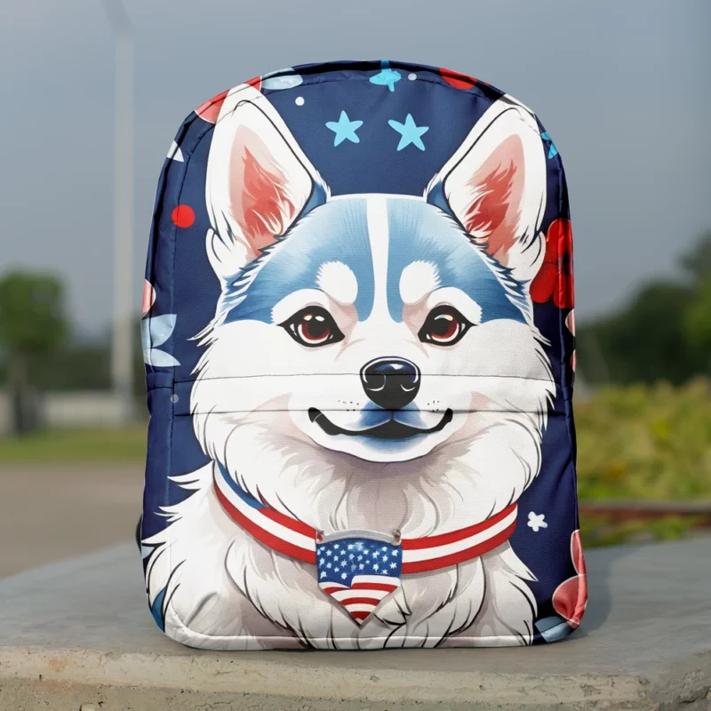 Alaskan Klee Kai Spirit Dog Adventure Minimalist Backpack