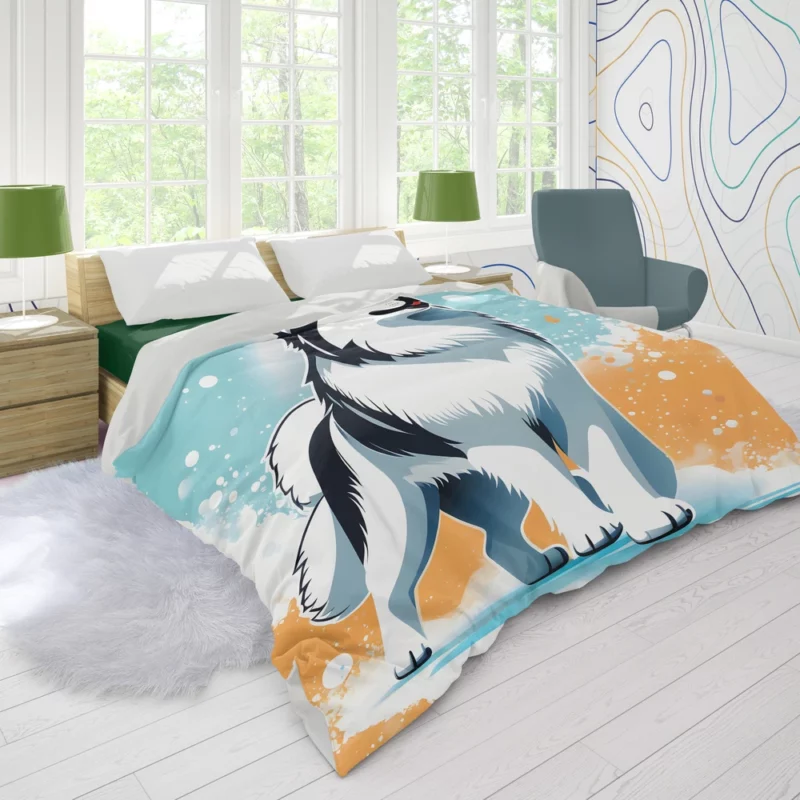 Alaskan Malamute Guardian Dog Strength Duvet Cover