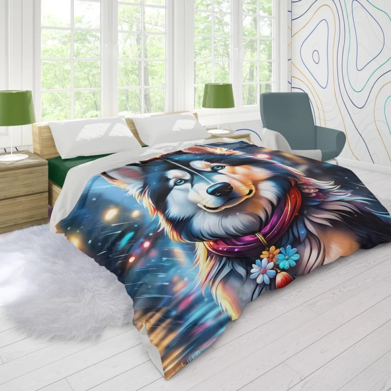 Alaskan Malamute Majesty Dog Grandeur Duvet Cover