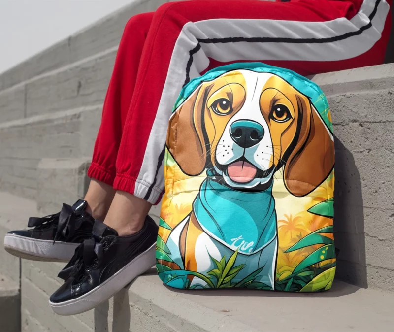 Alert Beagle Majesty Dog Presence Minimalist Backpack 1