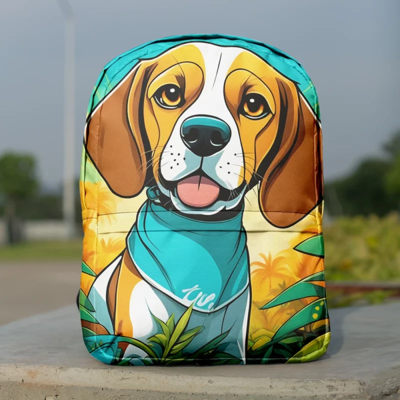 Alert Beagle Majesty Dog Presence Minimalist Backpack