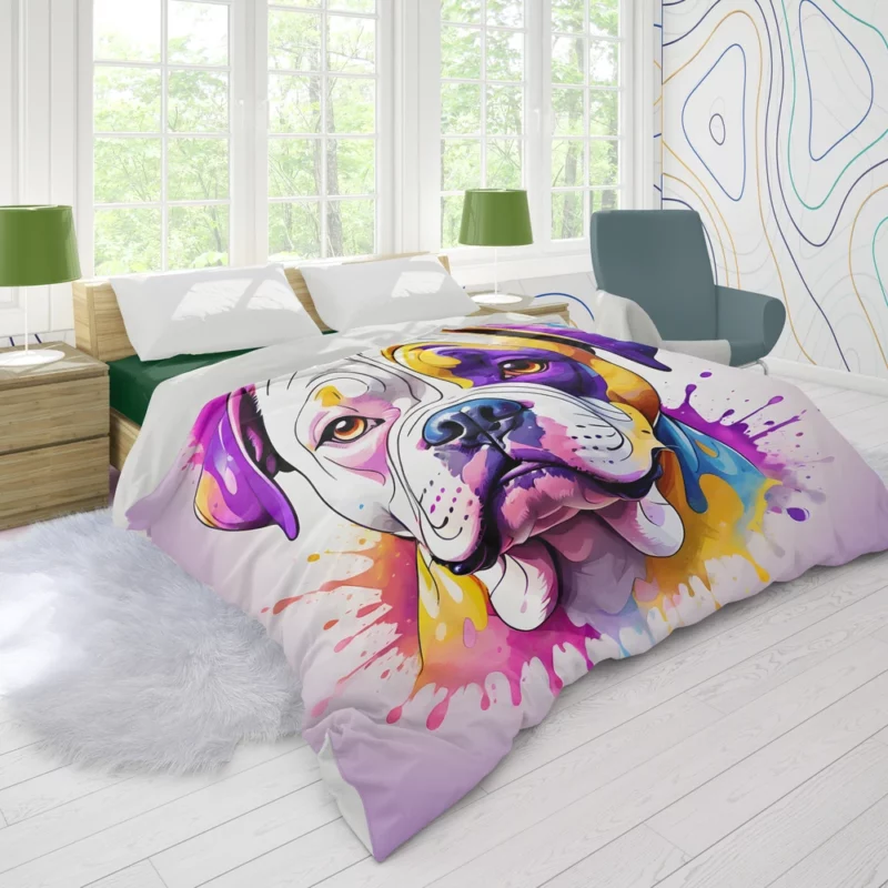 American Bulldog Heritage Dog Legacy Duvet Cover