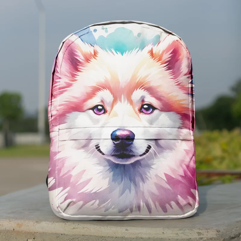 American Eskimo Joy Dog Delight Minimalist Backpack