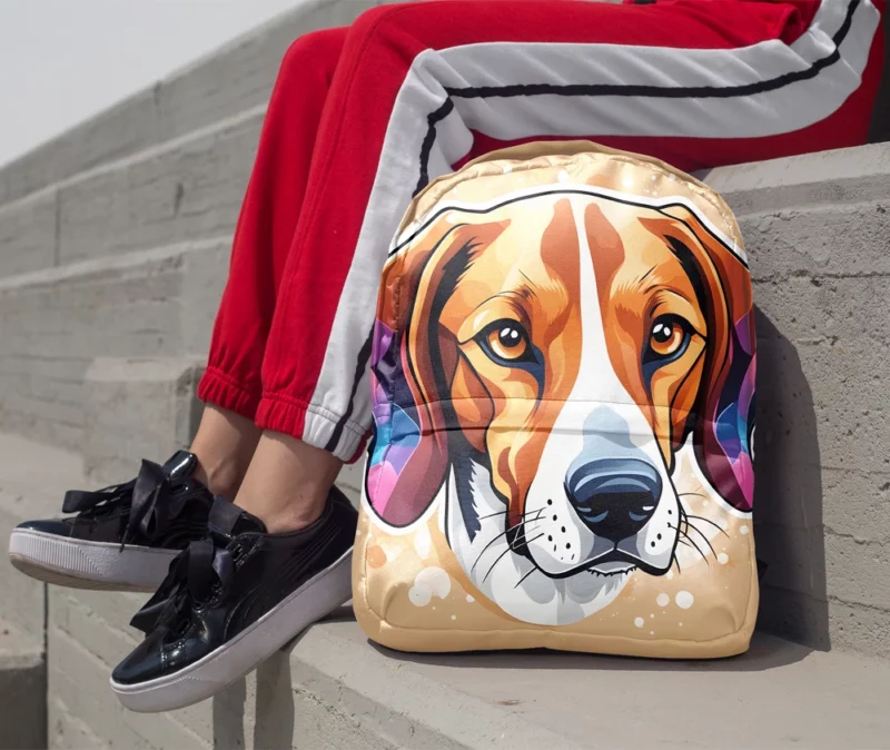 American Foxhound Beauty Dog Elegant Companion Minimalist Backpack 1