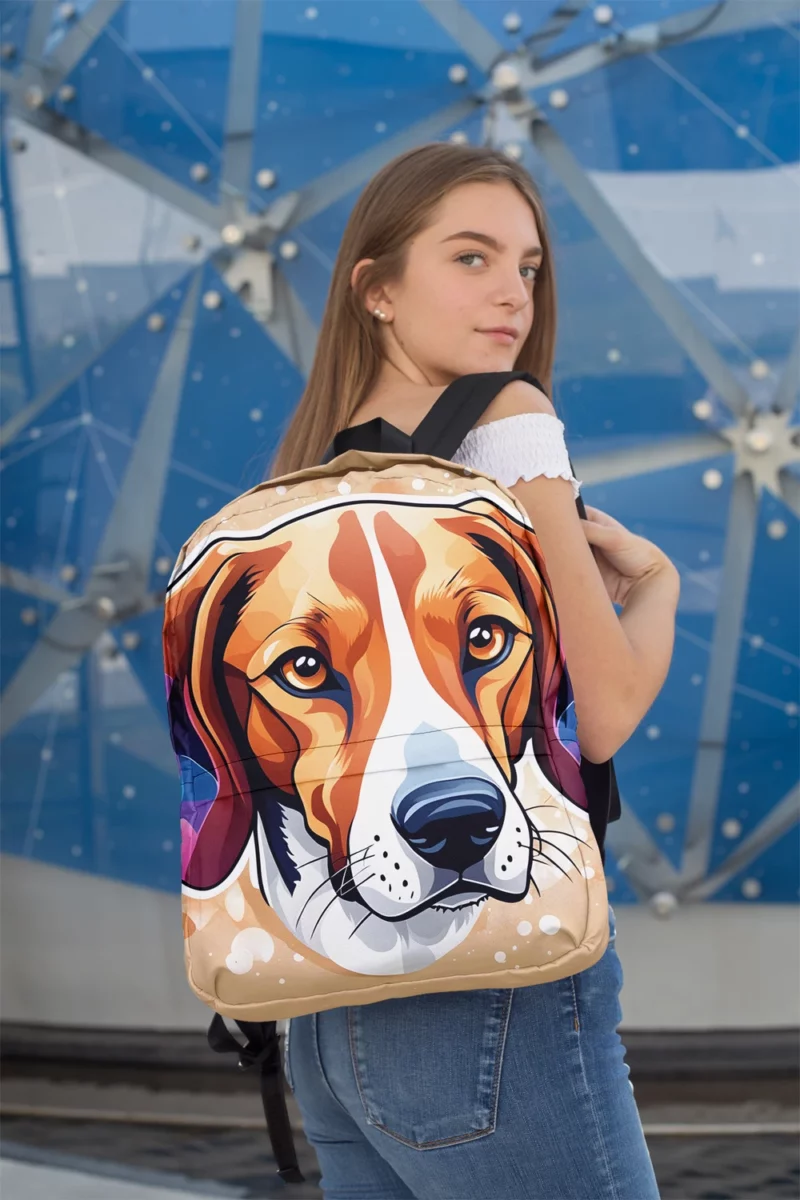 American Foxhound Beauty Dog Elegant Companion Minimalist Backpack 2