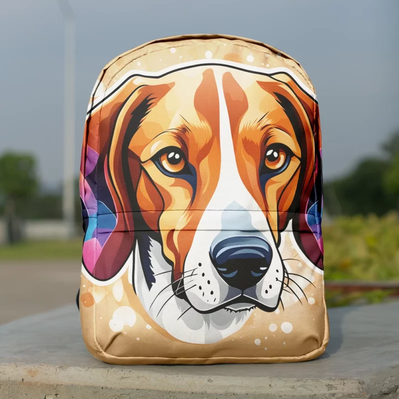 American Foxhound Beauty Dog Elegant Companion Minimalist Backpack