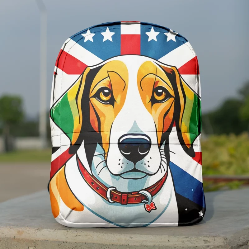 American Foxhound Grace Dog Elegant Prowess Minimalist Backpack