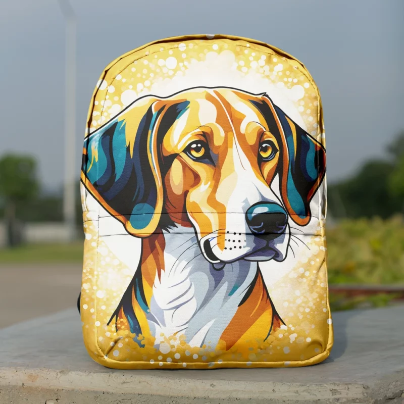 American Foxhound Vigilance Dog Watchful Companion Minimalist Backpack