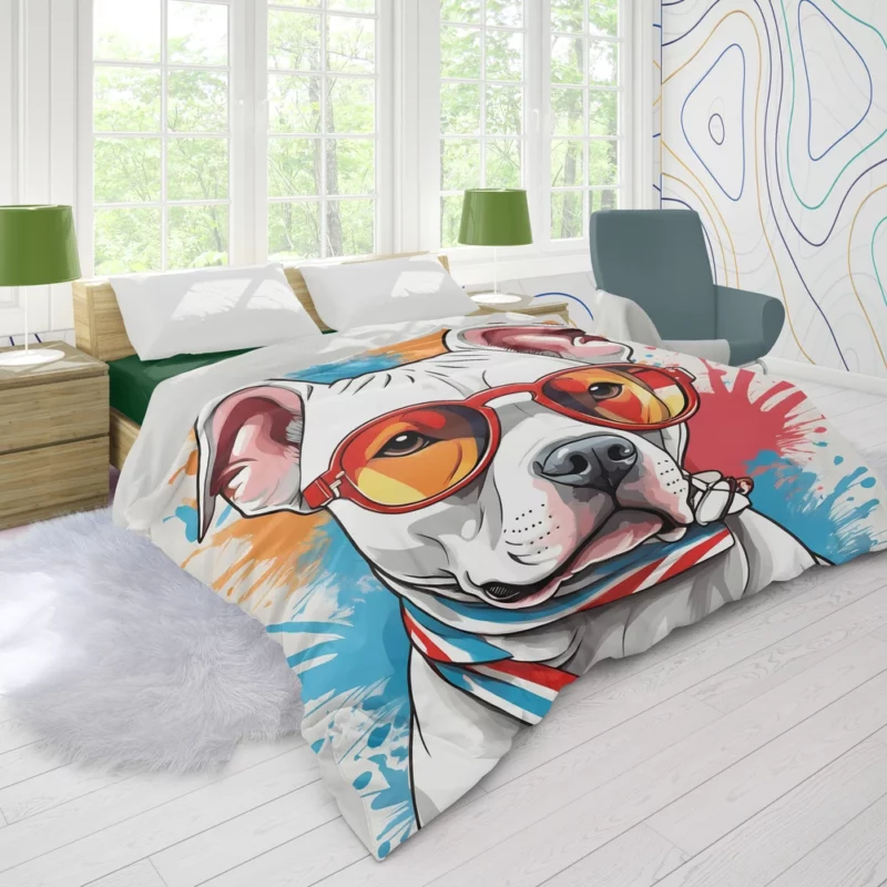 American Pit Bull Terrier Charm Dog Appeal Duvet Cover