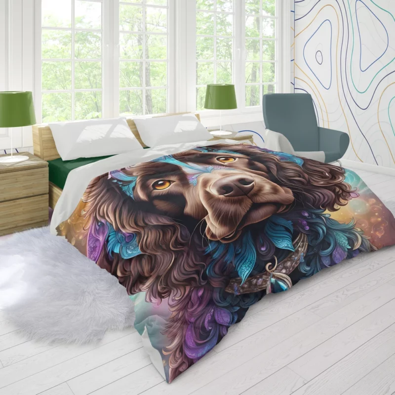 American Water Spaniel Charm Dog Delight Duvet Cover