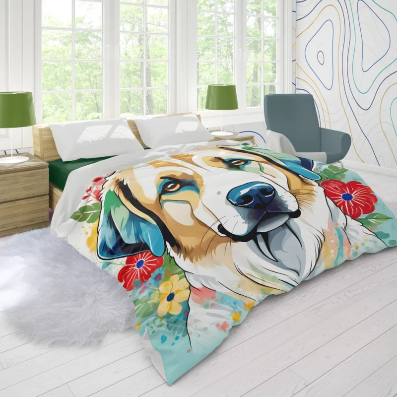 Anatolian Shepherd Spirit Dog Courageous Heart Duvet Cover