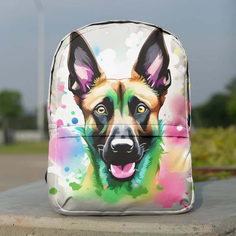 Athlete Belgian Malinois Dog Minimalist Backpack