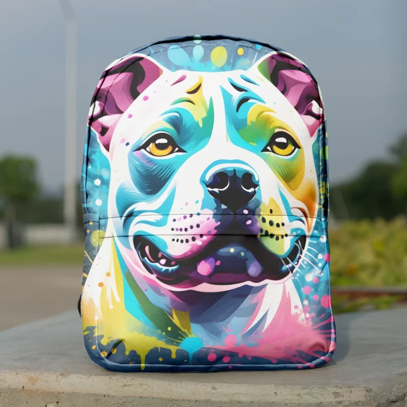 Athlete Staffordshire Bull Terrier Dog Minimalist Backpack