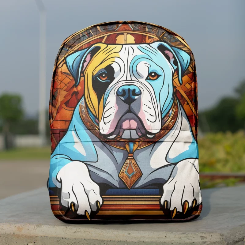 Athletic American Bulldog Beauty Dog Grace Minimalist Backpack