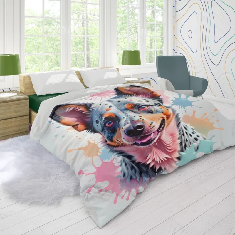 Australian Cattle Charm Dog Endearing Spirit Duvet Cover